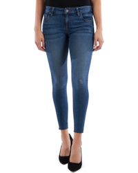 Kut From The Kloth Connie Raw Hem Ankle Skinny Jeans - Blue