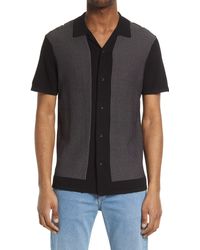 Rag & Bone - Harvey Short Sleeve Knit Button-up Camp Shirt - Lyst