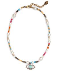 Kurt Geiger - Evil Eye Pendant Necklace - Lyst