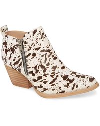 volatile snakeskin booties