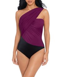 Magicsuit - Goddess Colorblock One-shoulder Convertible One-piece Swimsuit - Lyst