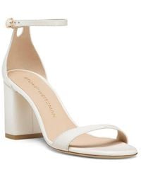 Stuart Weitzman - Nudist Block 75 Sandal - Lyst