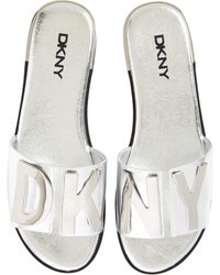 DKNY Waltz Flat Sandal in Blue | Lyst