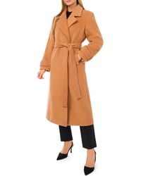 Ted Baker - Wool Blend Wrap Coat - Lyst