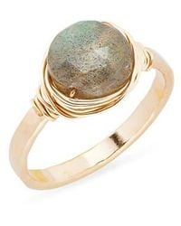 Nashelle - Semiprecious Stone Wire-Wrapped Ring - Lyst