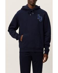 Les Deux - Brady Logo Patch Hoodie - Lyst