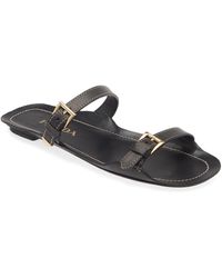 Prada - Sandali Two-strap Flat Sandal - Lyst