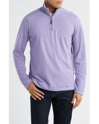 Johnston & Murphy - Icon Reversible Cotton Blend Quarter Zip Pullover - Lyst