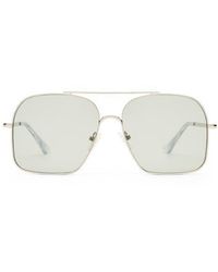Le Specs - Civelle 57Mm Gradient Square Aviator Sunglasses - Lyst