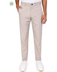 Con.struct - Regular Fit Solid Flat Front Recycled Performance Golf Pants - Lyst