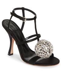 Giambattista Valli - Crystal Ball Ankle Strap Cage Sandal - Lyst