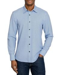 Con.struct - Slim Fit Diamond Geo Woven Long Sleeve Basic Shirt - Lyst