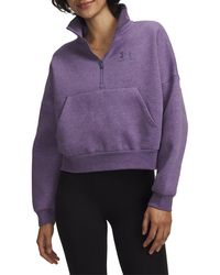 Under Armour - Icon Fleece Half Zip Pullover - Lyst