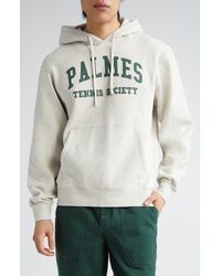 Palmes - Mats Organic & Recycled Cotton Logo Graphic Hoodie - Lyst