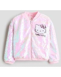 H&M - Sequined Bomber Jacket - Lyst
