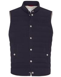 Brunello Cucinelli - Lightweight Down Vest - Lyst