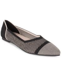 Tahari - Antigua Knit Pointed Toe Flat - Lyst