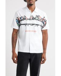 Saint Studio - Last Supper Short Sleeve Button-Up Shirt - Lyst