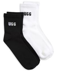 UGG - Quinlin Assorted 2-Pack Logo Quarter Socks - Lyst