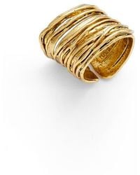 Karine Sultan - Adjustable Band Ring - Lyst