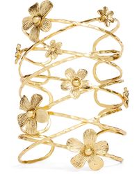 Karine Sultan - Large Flower Cuff Bracelet - Lyst
