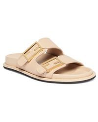 Fendi - Feel Dual Strap Slide Sandal - Lyst