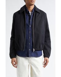 Ami Paris - Embossed Logo Cotton Zip Jacket - Lyst