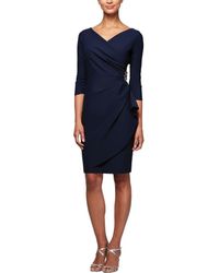 Alex Evenings - Embellished Knee Length Sheath Dress - Lyst