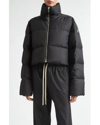 Moncler - X Rick Owens Cyclopic Crop Down Puffer Jacket - Lyst
