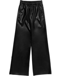DELUC - Dante Wide Leg Faux Leather Pants - Lyst
