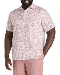 True Nation by DXL - Big & Tall Leaf Print Sport Shirt - Lyst