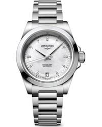 Longines - Conquest Automatic Bracelet Watch, 34Mm - Lyst