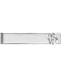 Burberry - B Charm Tie Bar - Lyst