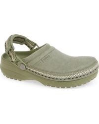 Crocs™ - Classic Crafted Faux Suede Stitch Clog - Lyst