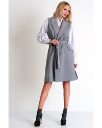Shan - Contemporary Long Sleeveless Jacket - Lyst