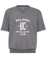 Brunello Cucinelli - Smooth Cotton French Terry Sweatshirt - Lyst
