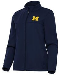 Antigua - Michigan Wolverines Links 2 Full-Zip Golf Jacket - Lyst