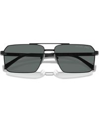 Prada - 61mm Polarized Rectangular Sunglasses - Lyst