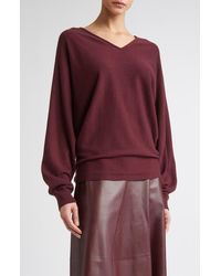 FFORME - Rosa V-Neck Wool & Cashmere Blend Sweater - Lyst