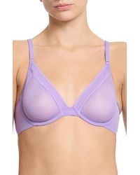 Hanky Panky - Underwire Unlined Mesh Plunge Bra - Lyst
