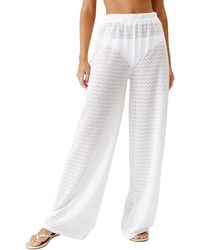 Melissa Odabash - Sienna Open Knit Wide Leg Cover-up Pants - Lyst