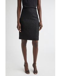 St. John - Compact Tape Tweed Skirt - Lyst