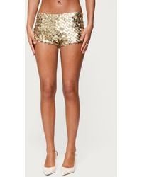 Edikted - Macie Sequin Micro Shorts - Lyst