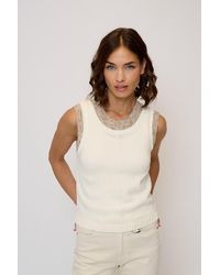Central Park West - Dylan Spacedye Double Layer Tank Top - Lyst