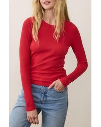 Marine Layer - Lexi Sun-In Rib Long Sleeve T-Shirt - Lyst