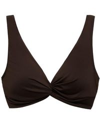 Mango - Twist Front Bikini Top - Lyst