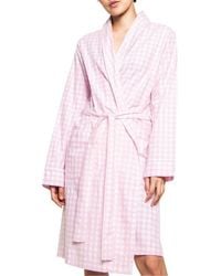 Petite Plume - Gingham Cotton Robe - Lyst
