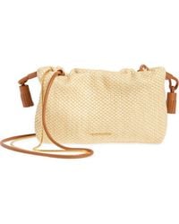 Veronica Beard - Small Raffia Stash Bag - Lyst