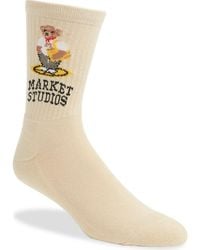 Market - Bag Bear Crew Socks - Lyst