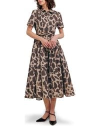 FREEMARKET - Animal Print A-Line Midi Dress - Lyst